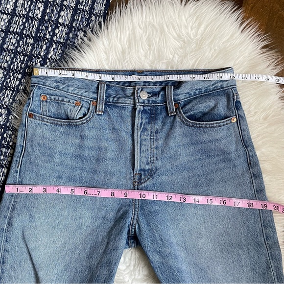 Levi's Shut Up Wedgie Icon Fit Jeans button fly premium denim raw hem - Picture 10 of 14